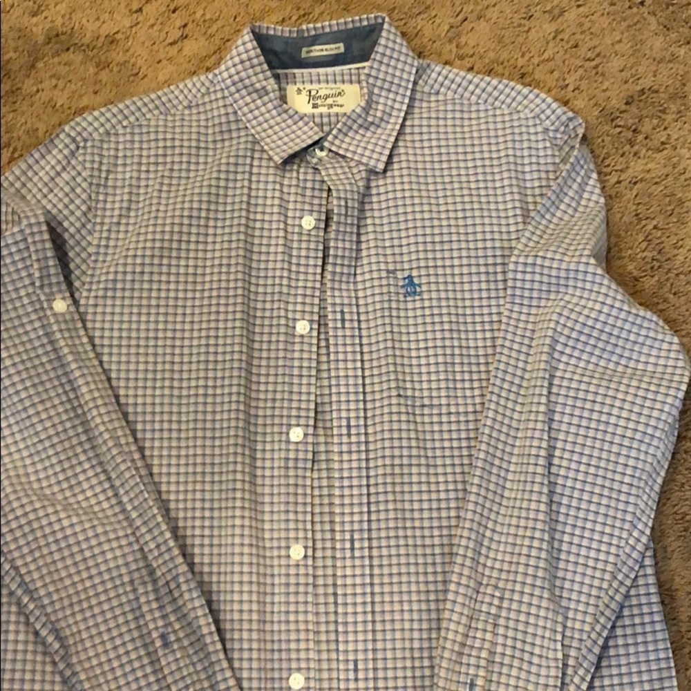 Men’s Button Down. Penguin.